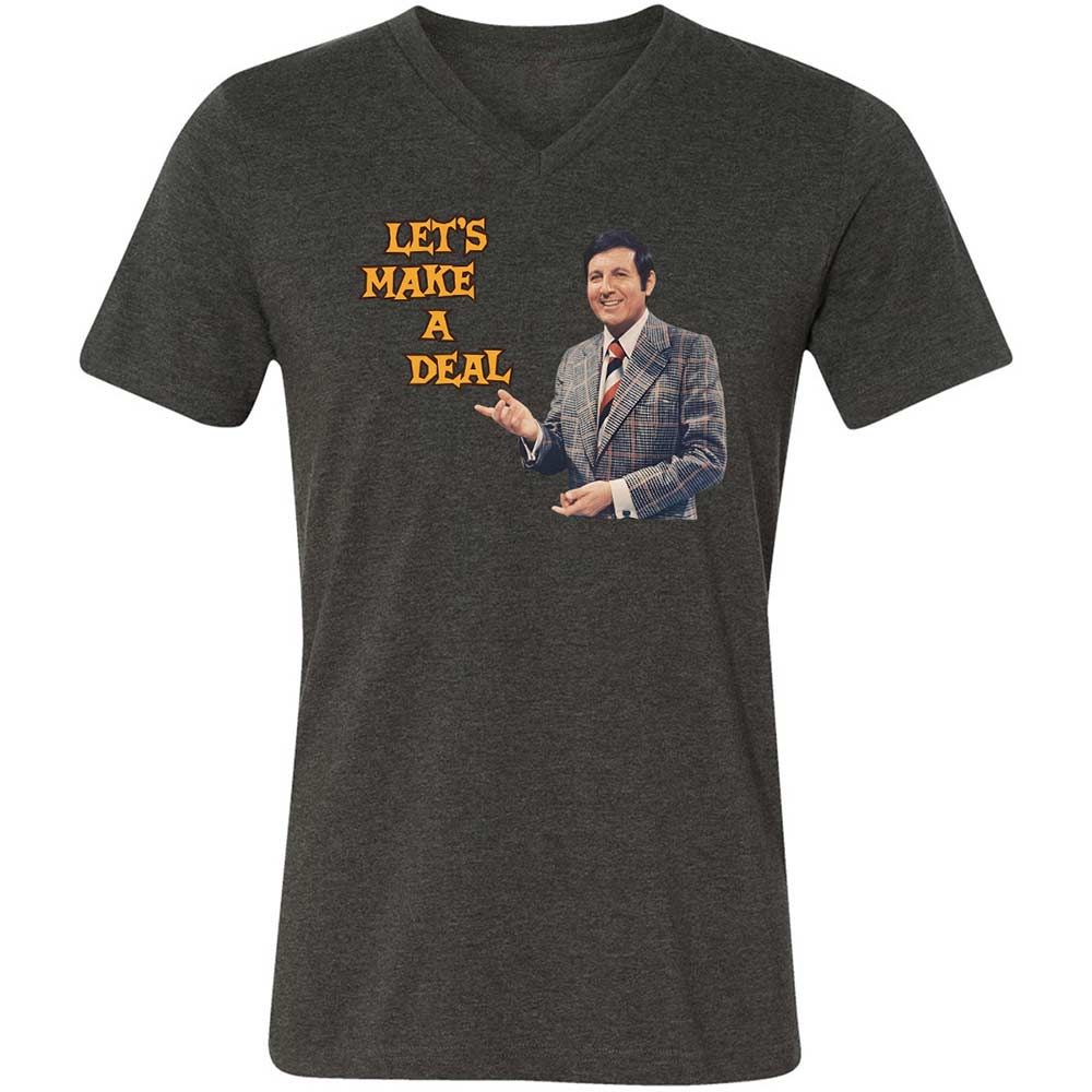Unisex V-Neck T-Shirt - L3T36L9G - Dark Grey Heather - 8