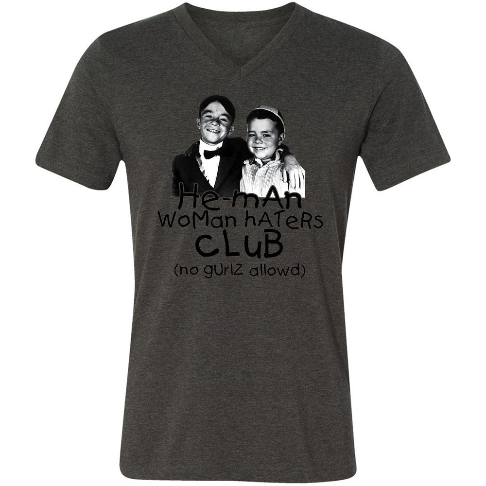 Unisex V-Neck T-Shirt - 57WUGRGC - Dark Grey Heather - 8