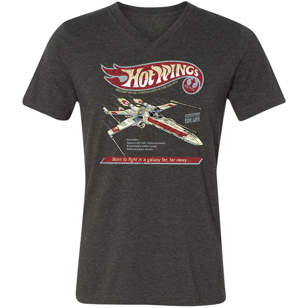 Unisex V-Neck T-Shirt - Y9KK1TAH - Dark Grey Heather - 8