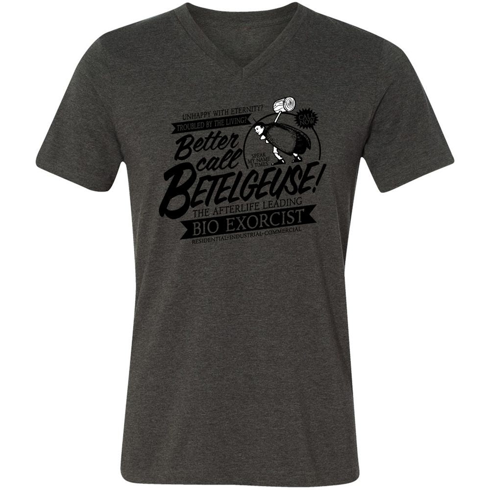 Unisex V-Neck T-Shirt - FLCZR5Z3 - Dark Grey Heather - 8