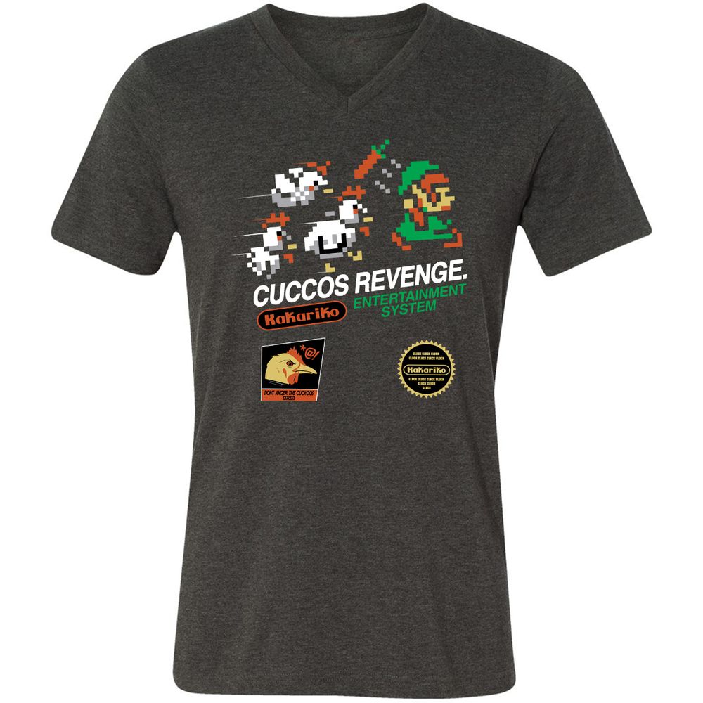 Unisex V-Neck T-Shirt - 5YHBQBQD - Dark Grey Heather - 8