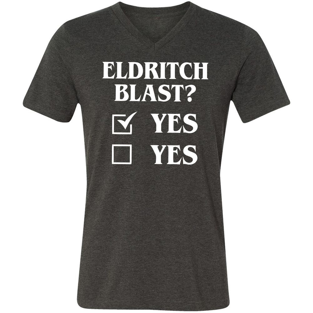 Unisex V-Neck T-Shirt - ARAFVXQN - Dark Grey Heather - 8