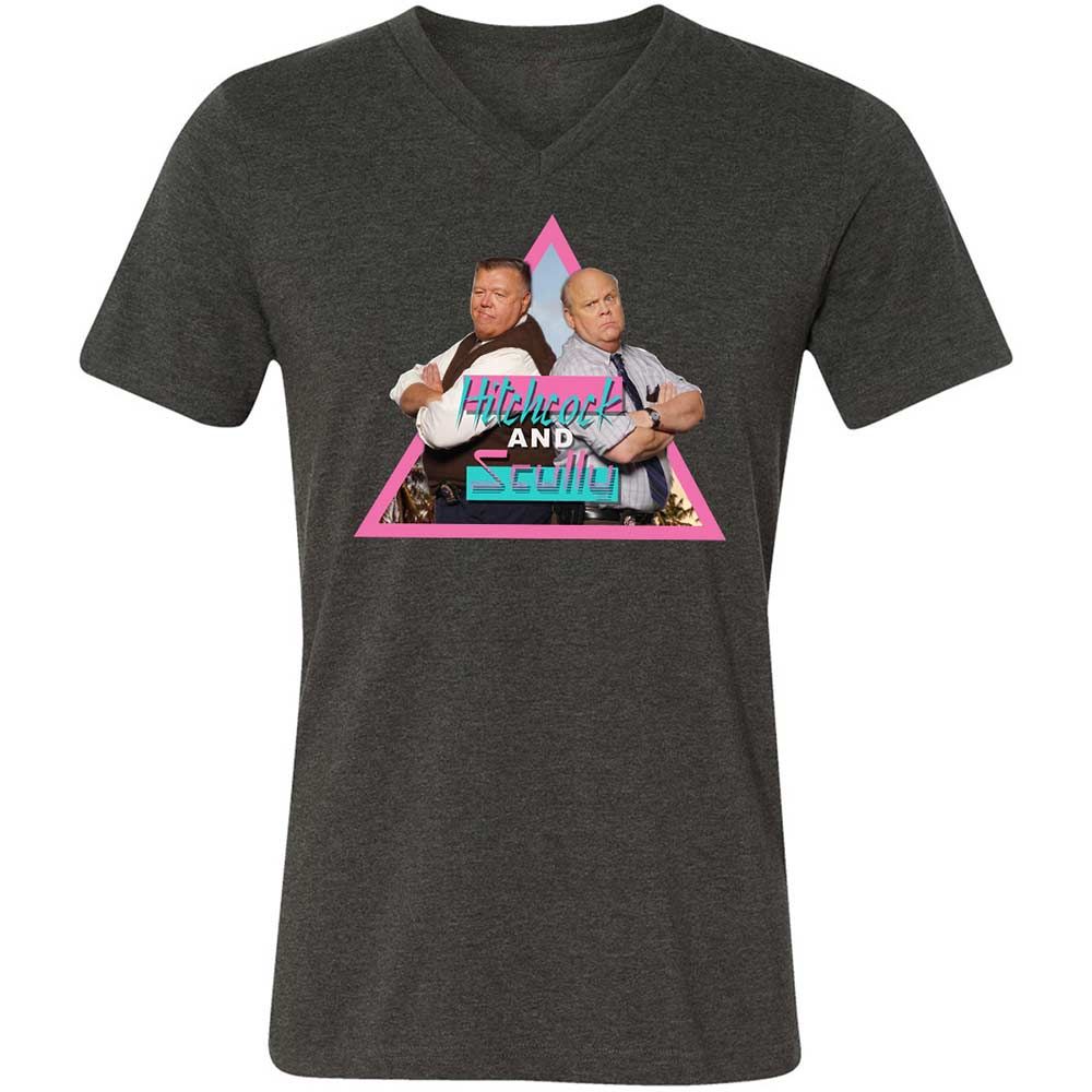 Unisex V-Neck T-Shirt - H5GK2YRW - Dark Grey Heather - 8