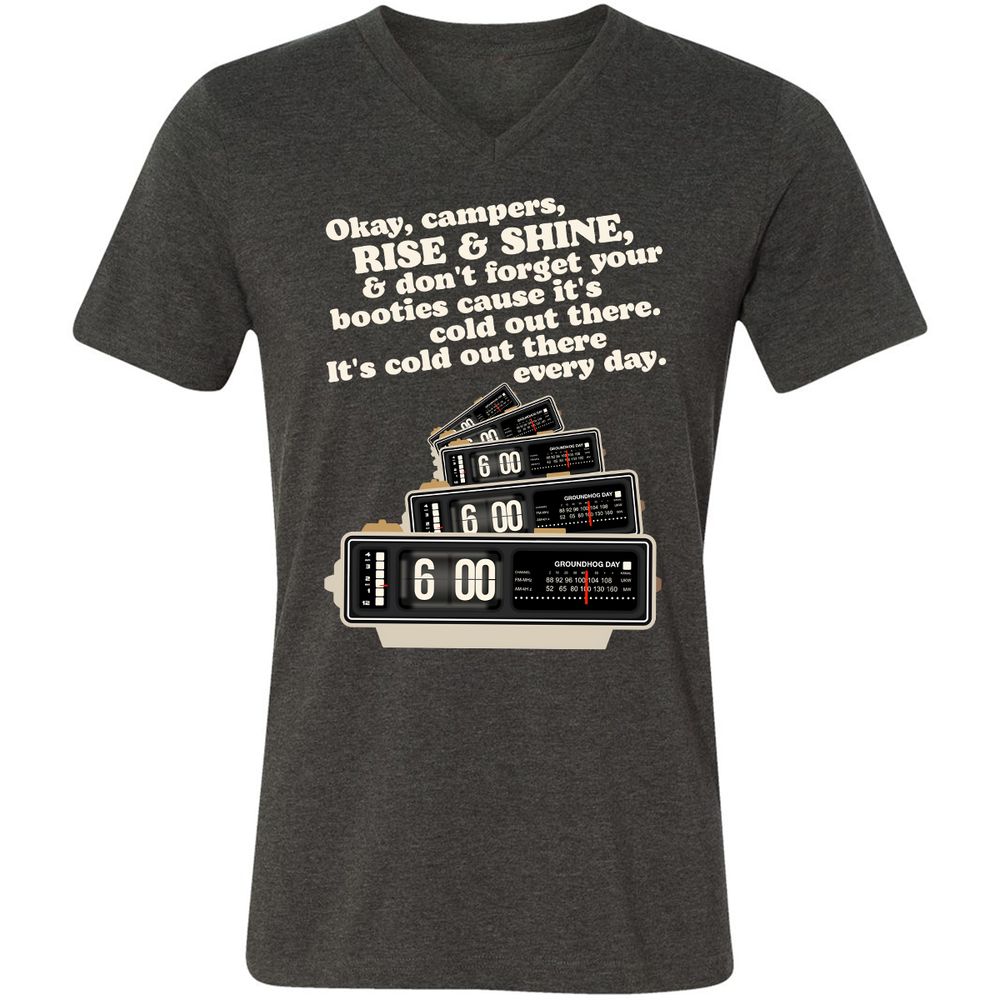 Unisex V-Neck T-Shirt - XYCEET35 - Dark Grey Heather - 8