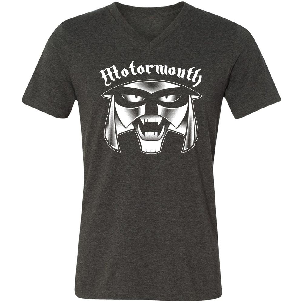 Unisex V-Neck T-Shirt - EGYZQ5KJ - Dark Grey Heather - 8