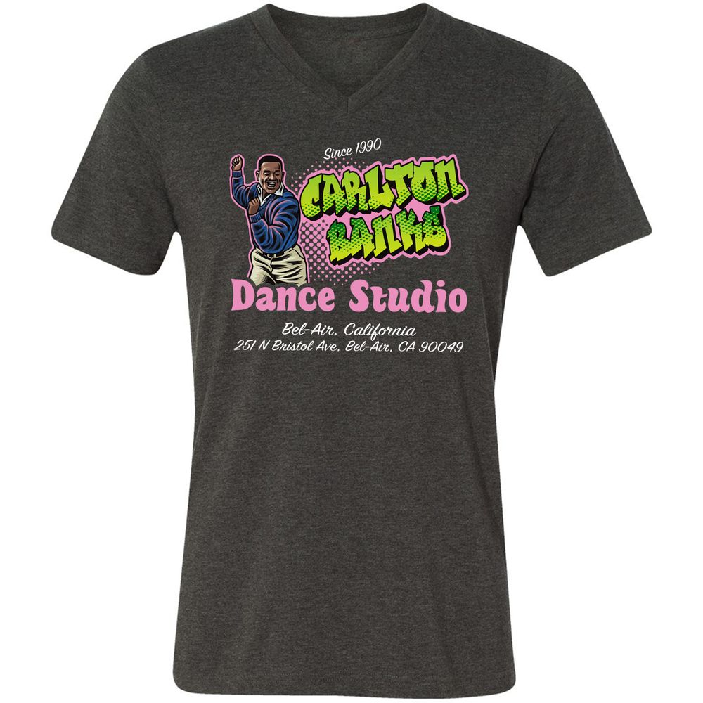 Unisex V-Neck T-Shirt - 448FPX3C - Dark Grey Heather - 8
