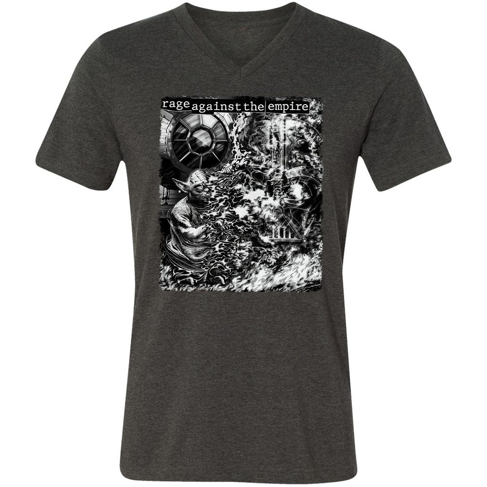 Unisex V-Neck T-Shirt - UG962FCK - Dark Grey Heather - 8