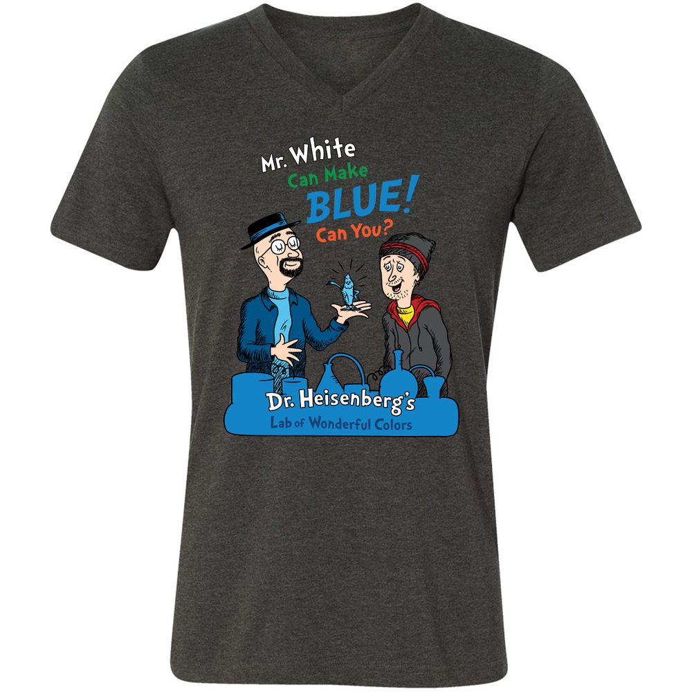 Unisex V-Neck T-Shirt - N69CF1WZ - Dark Grey Heather - 8