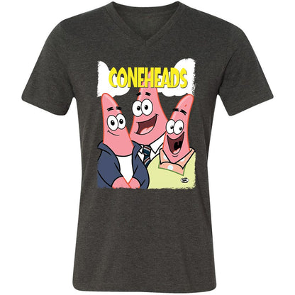 Unisex V-Neck T-Shirt - 9VHB1SBE - Dark Grey Heather - 8