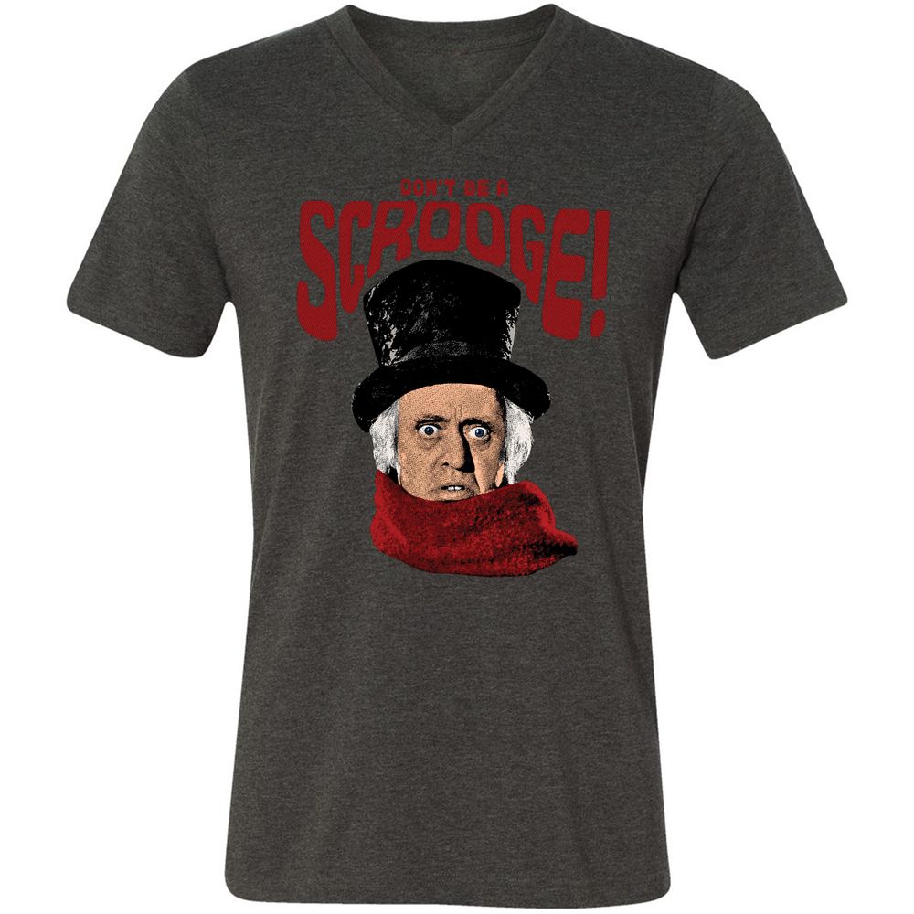 Unisex V-Neck T-Shirt - ZGYCX9JE - Dark Grey Heather - 8