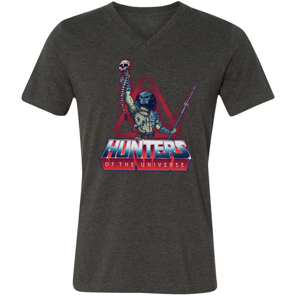 Unisex V-Neck T-Shirt - CSETMA4Z - Dark Grey Heather - 8