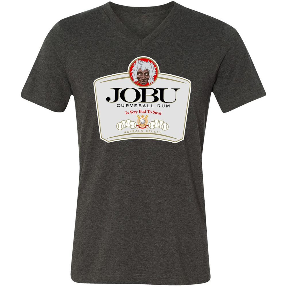 Unisex V-Neck T-Shirt - 2489FSMN - Dark Grey Heather - 8