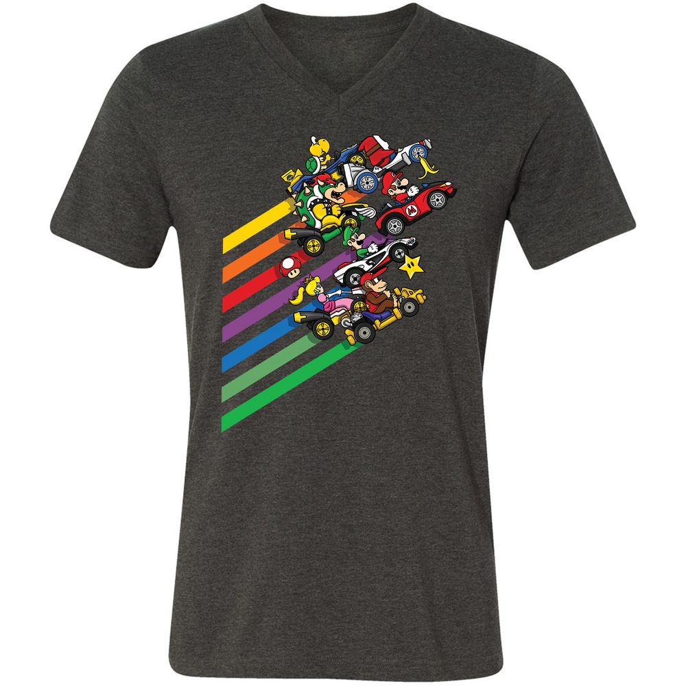 Unisex V-Neck T-Shirt - FB6G6S4G - Dark Grey Heather - 8