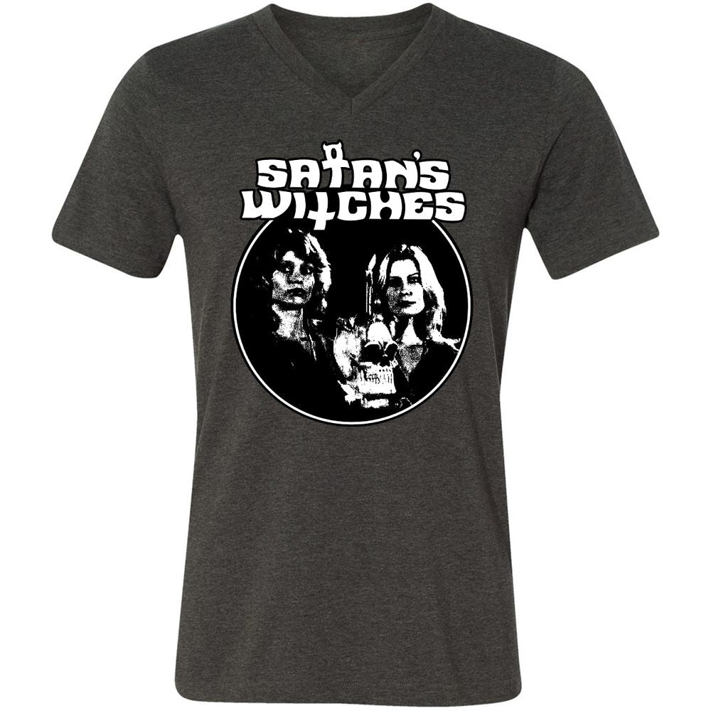 Unisex V-Neck T-Shirt - ZT5M5KW8 - Dark Grey Heather - 8