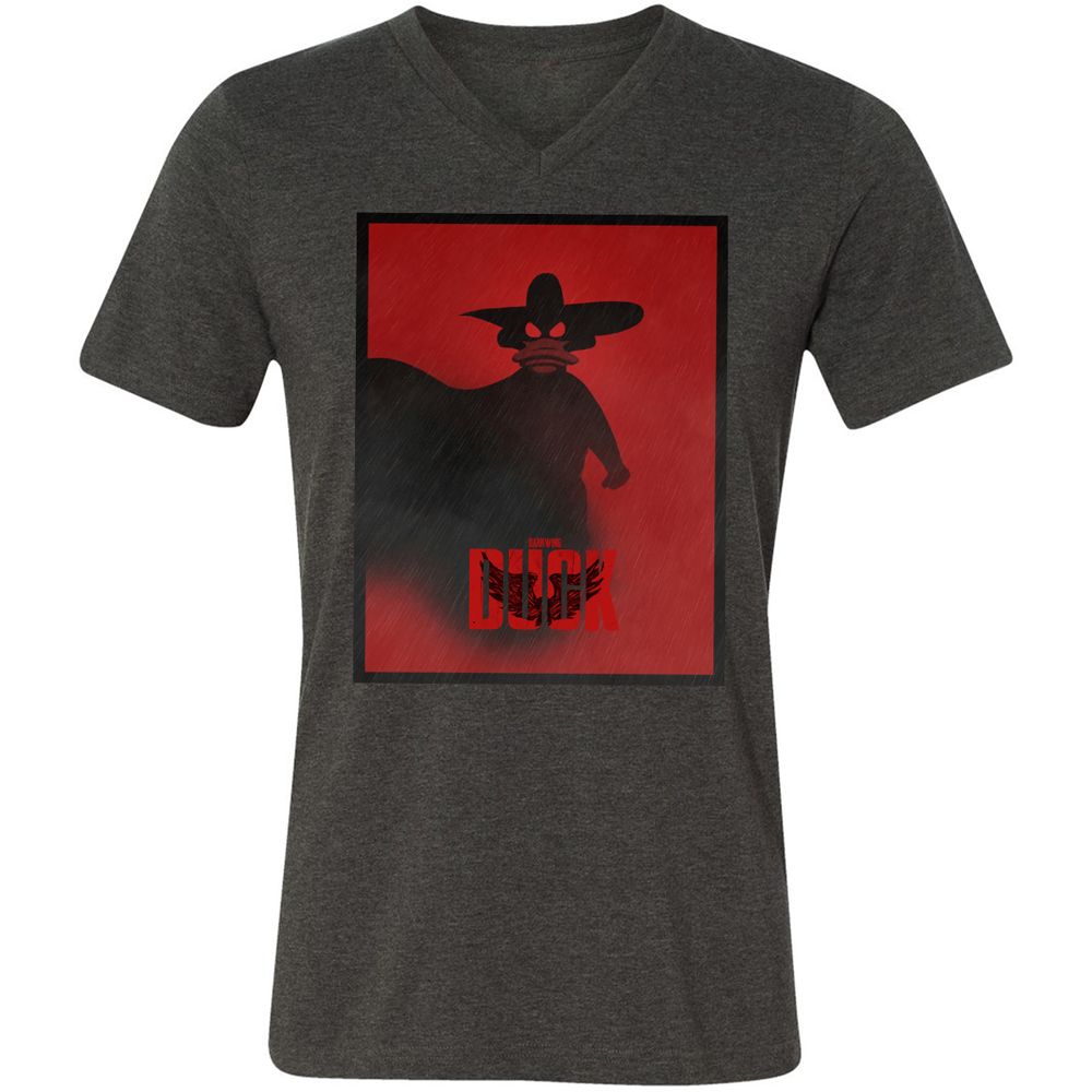 Unisex V-Neck T-Shirt - A44R8QRT - Dark Grey Heather - 8