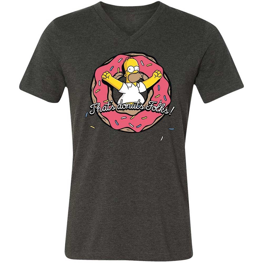 Unisex V-Neck T-Shirt - MPKF3T8D - Dark Grey Heather - 8