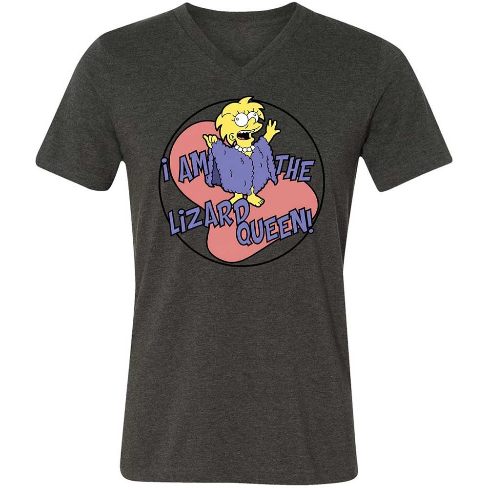 I am the Lizard Queen - Dark Grey Heather - 8