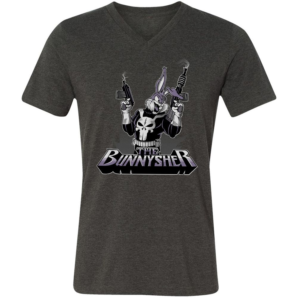 Unisex V-Neck T-Shirt - 941F5U3S - Dark Grey Heather - 8