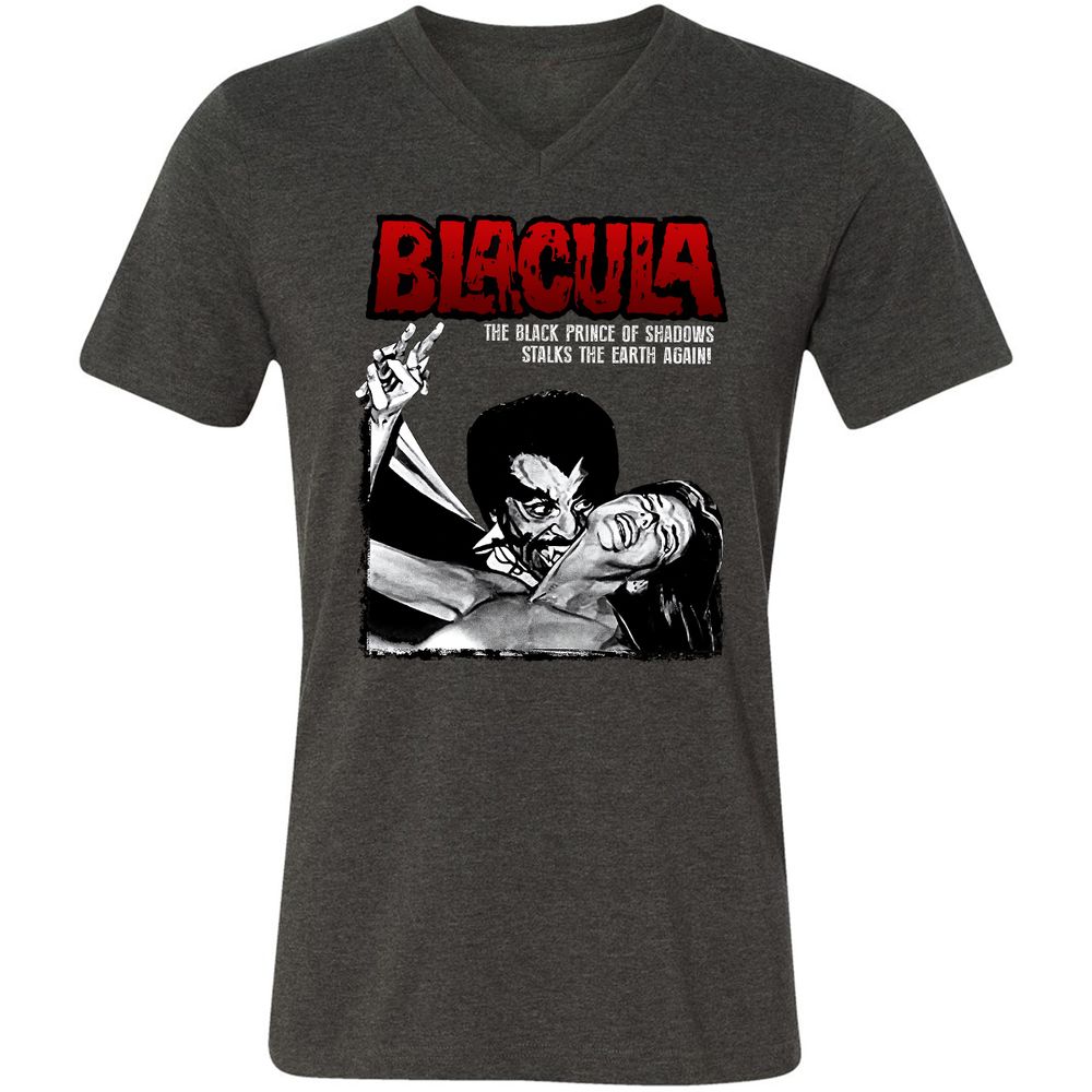 Unisex V-Neck T-Shirt - F8XYDNC5 - Dark Grey Heather - 8