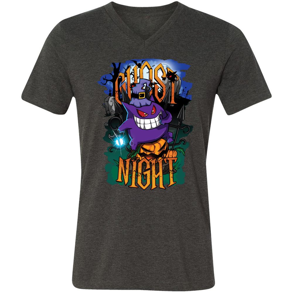 Unisex V-Neck T-Shirt - MWWV8WZN - Dark Grey Heather - 8