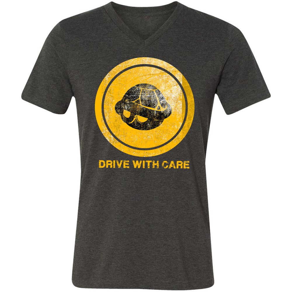 Unisex V-Neck T-Shirt - 2L85XG26 - Dark Grey Heather - 8