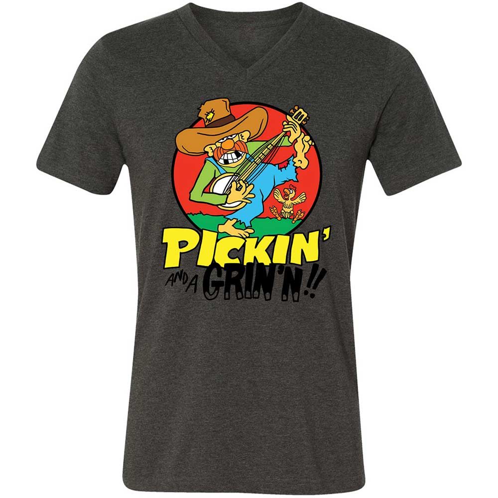 Pickin' and a Grinnin - Dark Grey Heather - 8