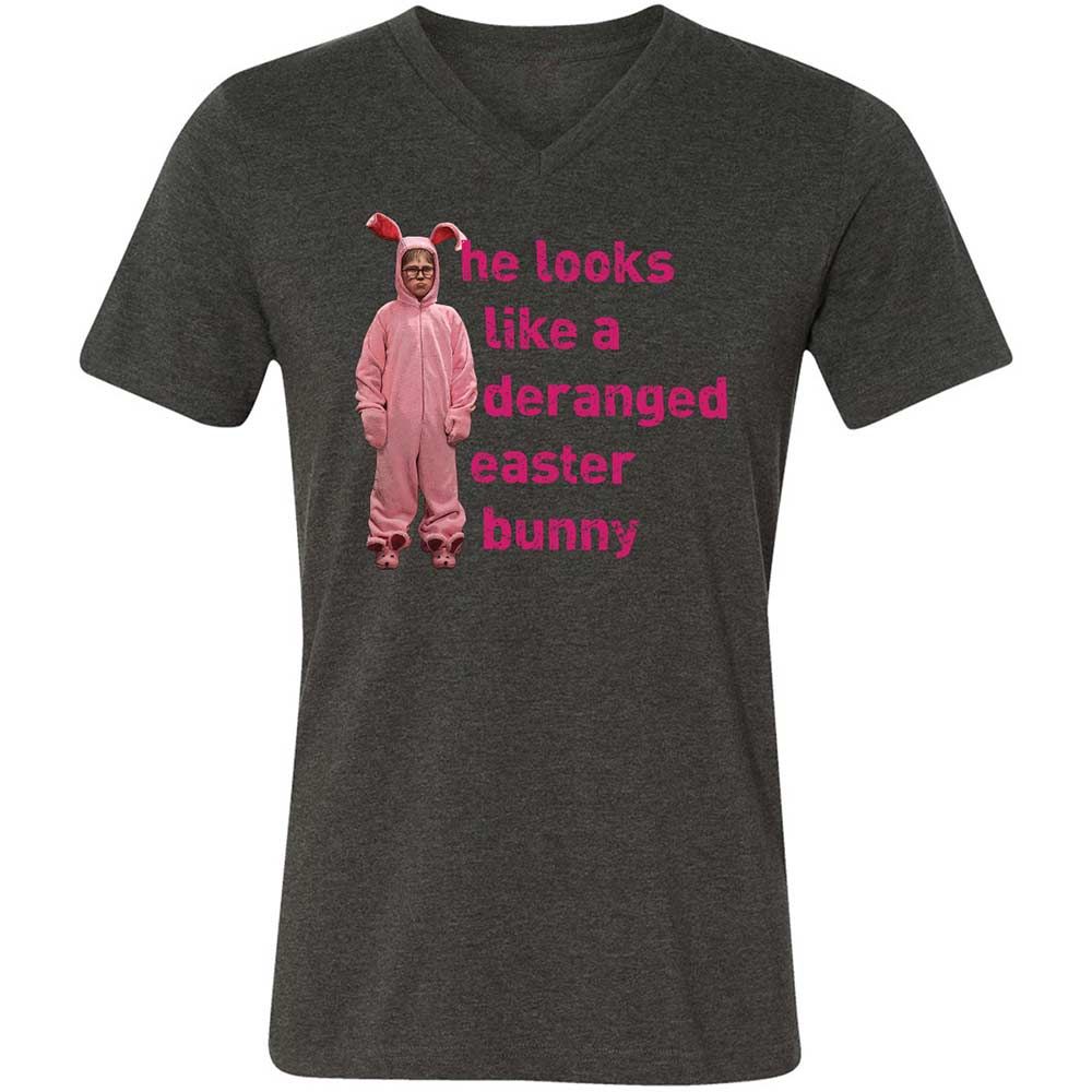 He Looks Like a Deranged Easter Bunny - Dark Grey Heather - 8