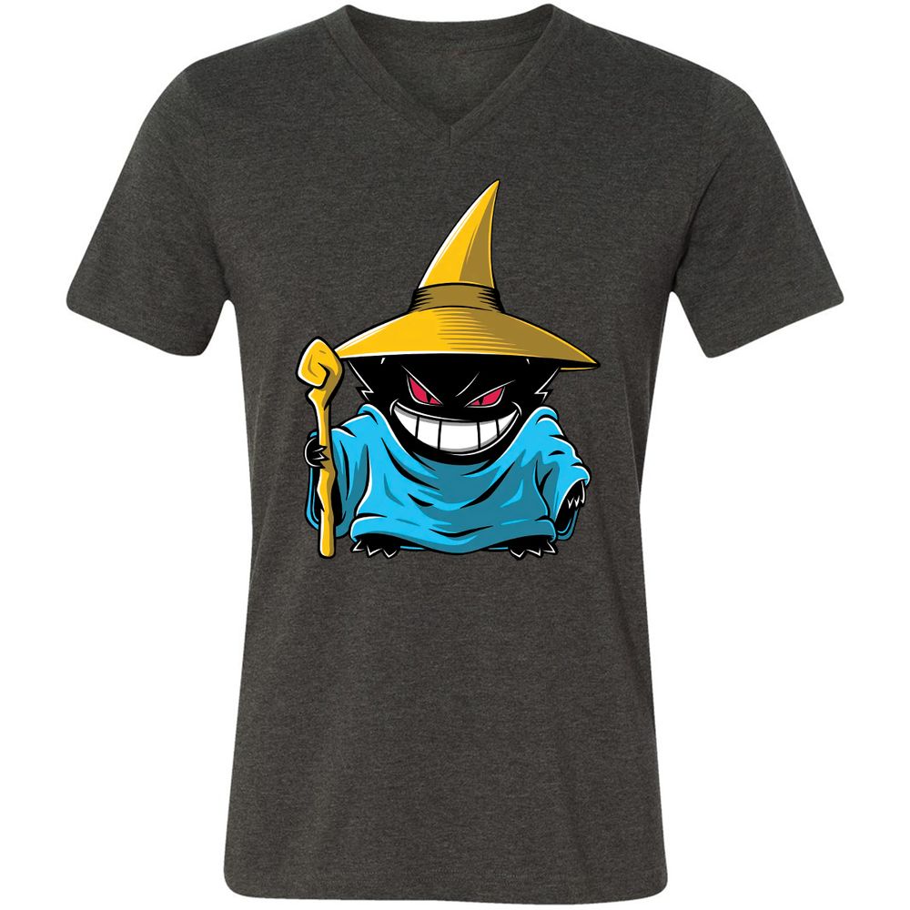 Unisex V-Neck T-Shirt - C86A9E5K - Dark Grey Heather - 8