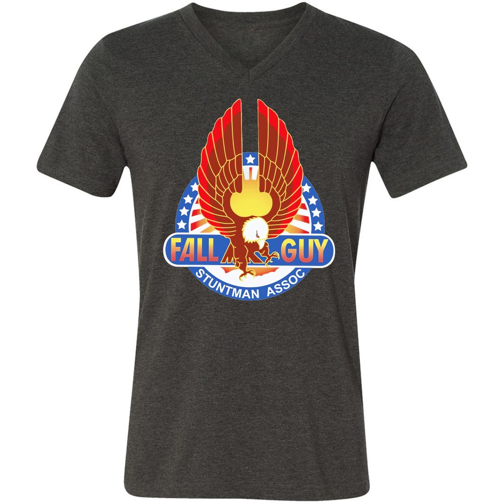 Unisex V-Neck T-Shirt - 9LQMVW6K - Dark Grey Heather - 8