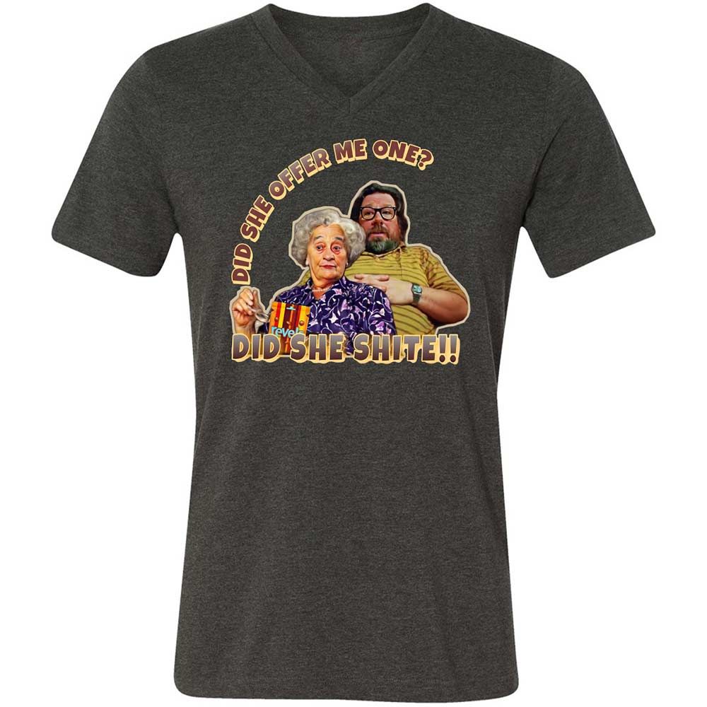 Unisex V-Neck T-Shirt - 5ELJMM3V - Dark Grey Heather - 8