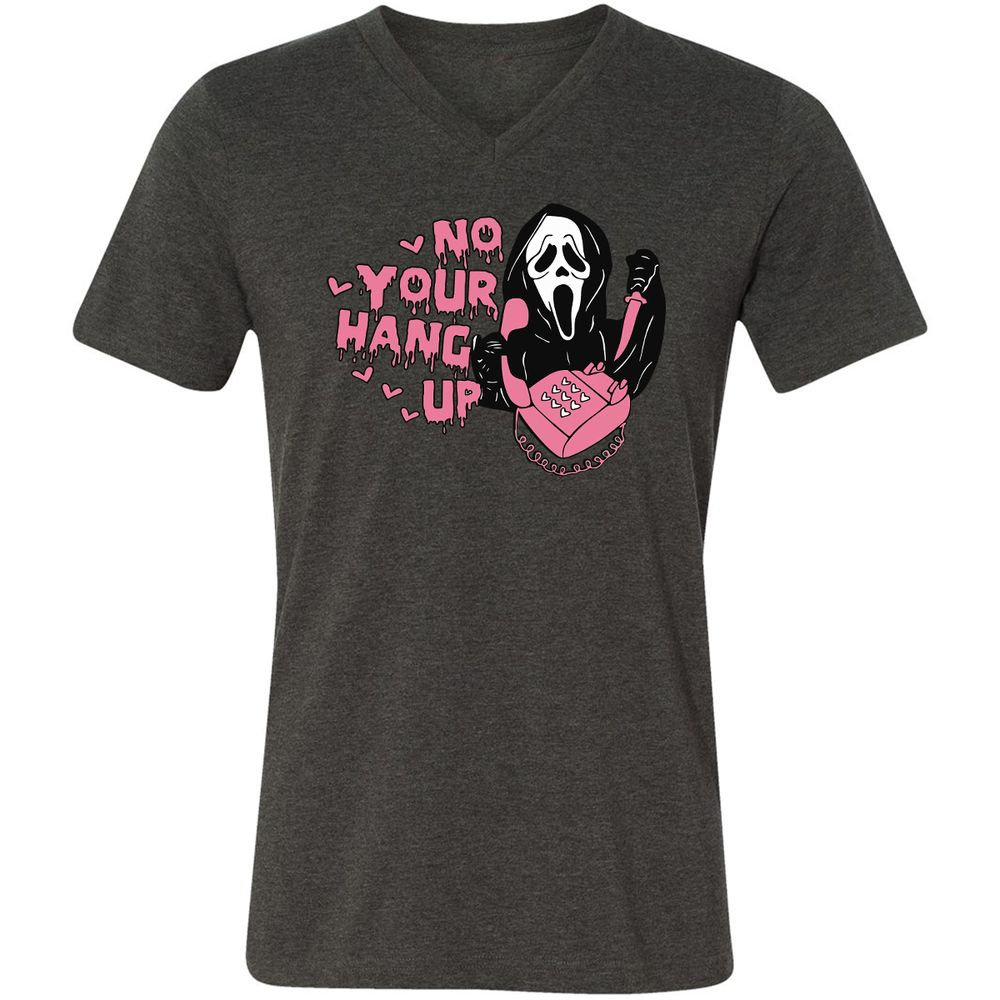 Unisex V-Neck T-Shirt - J9M7CK15 - Dark Grey Heather - 8