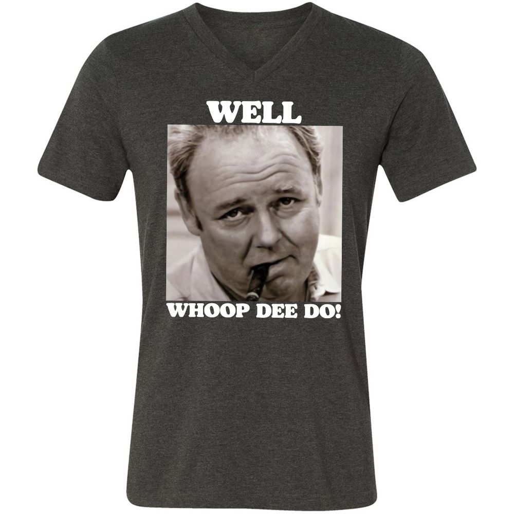 Funny 70s Tv Quote Whoop Dee Do - Dark Grey Heather - 8