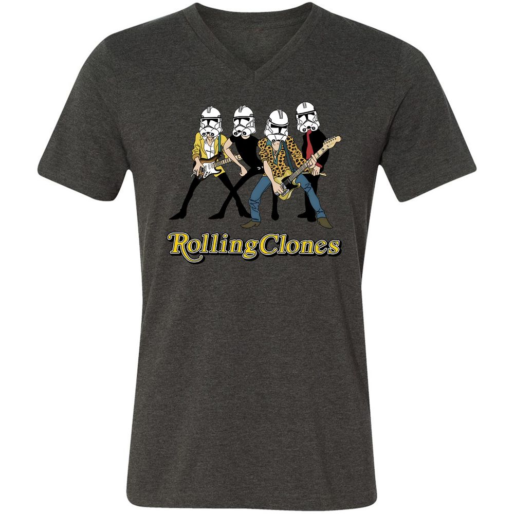 Unisex V-Neck T-Shirt - CZCS1VRM - Dark Grey Heather - 8