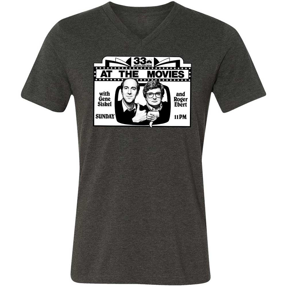 Unisex V-Neck T-Shirt - TPS6R4CH - Dark Grey Heather - 8