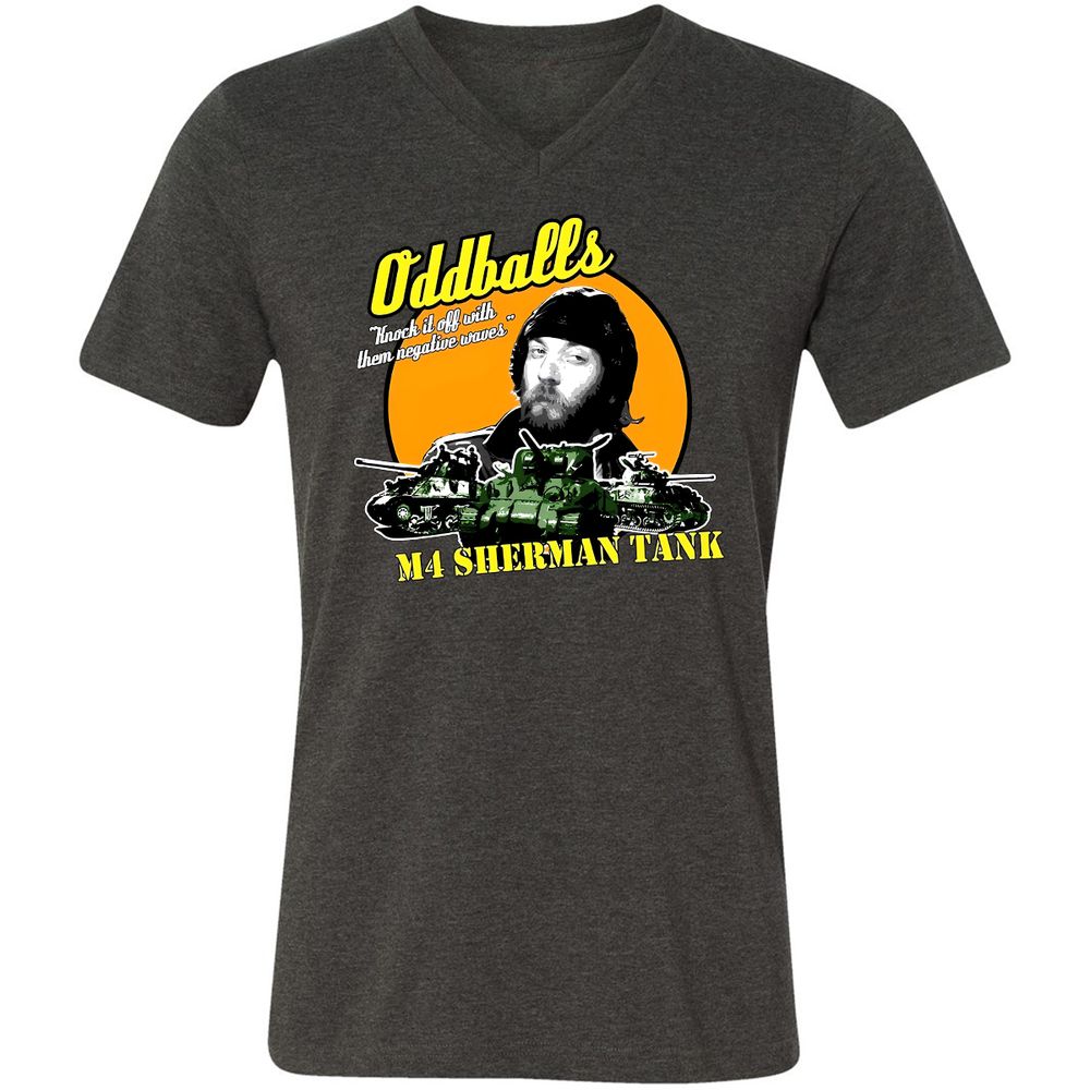 Unisex V-Neck T-Shirt - WXZ3WP88 - Dark Grey Heather - 8