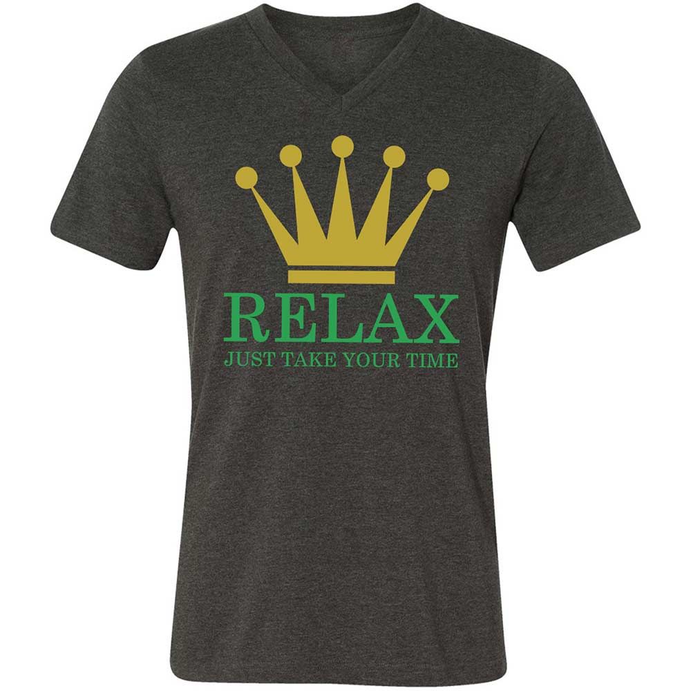 Relax Just Take Your Time - Dark Grey Heather - 8