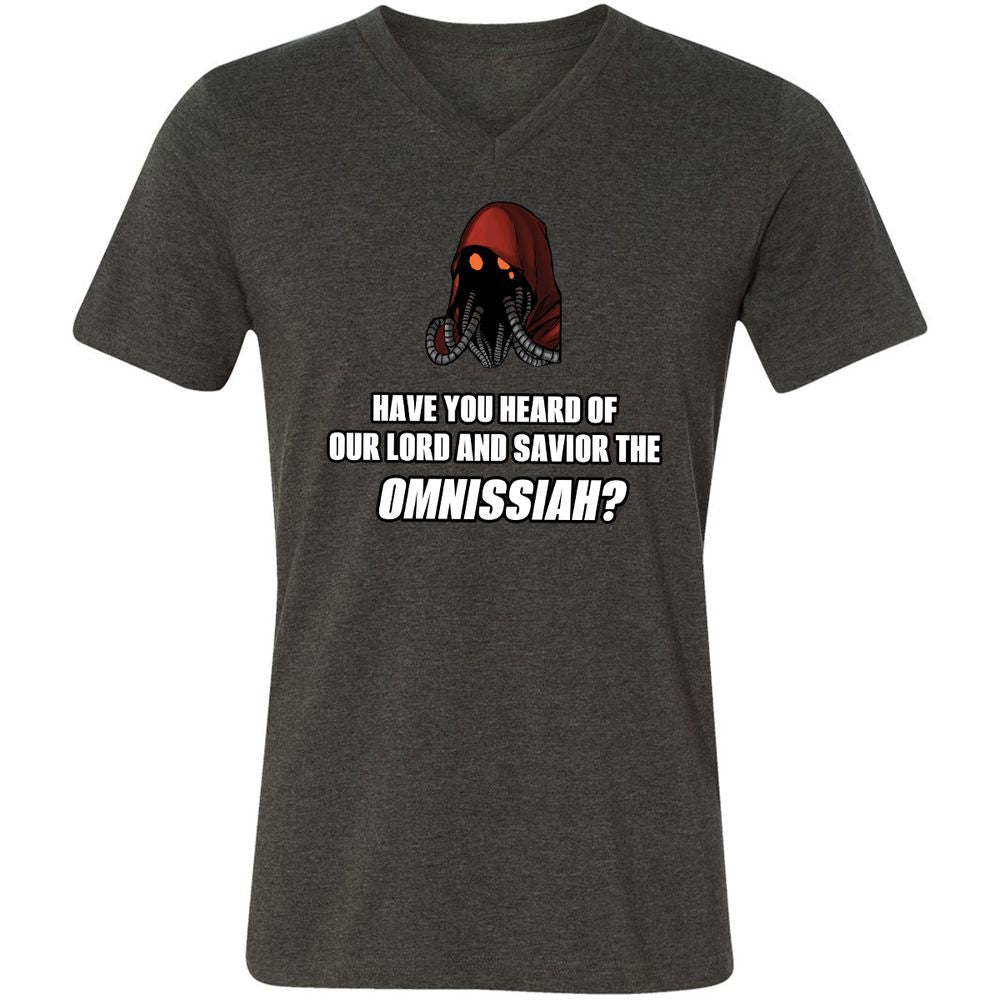 Unisex V-Neck T-Shirt - V1U93LBB - Dark Grey Heather - 8