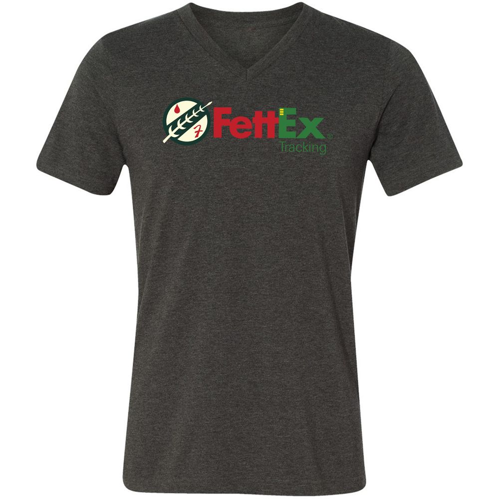 Unisex V-Neck T-Shirt - 7PD6XXEE - Dark Grey Heather - 8