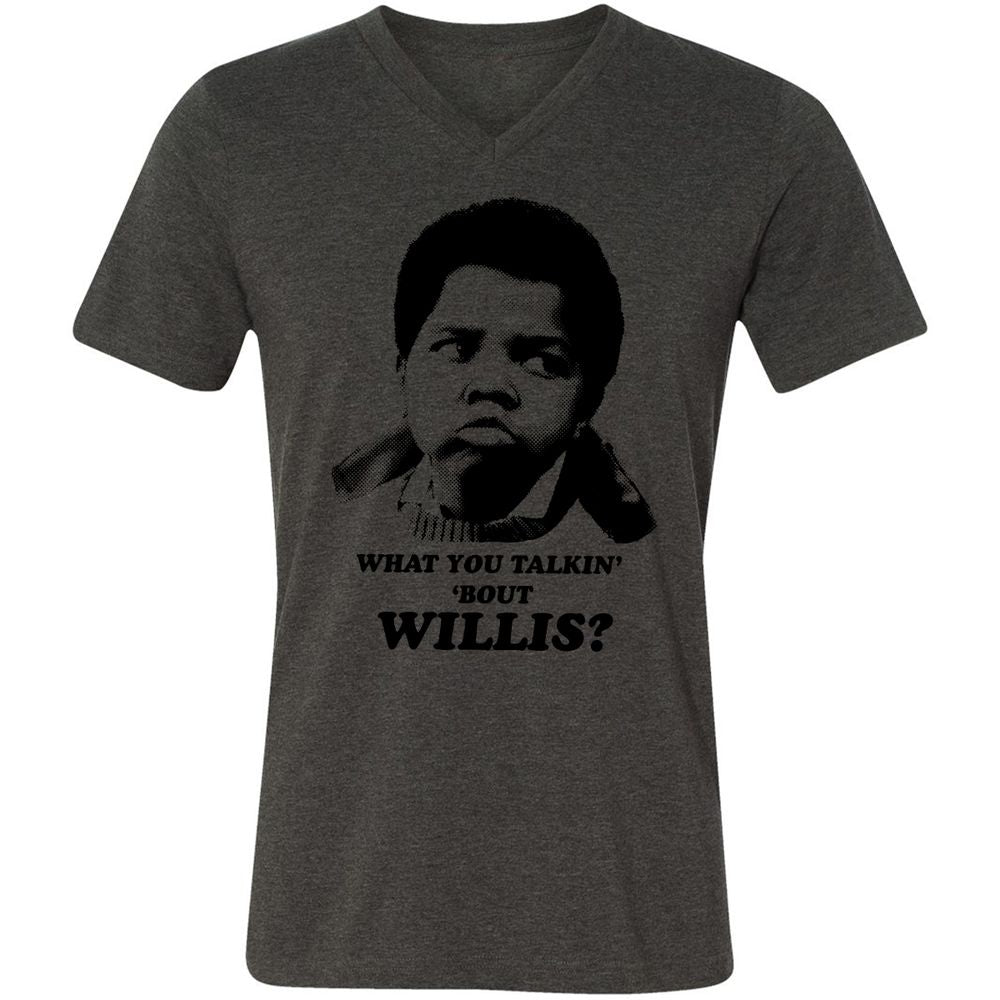 Unisex V-Neck T-Shirt - HBZPM3XF - Dark Grey Heather - 8