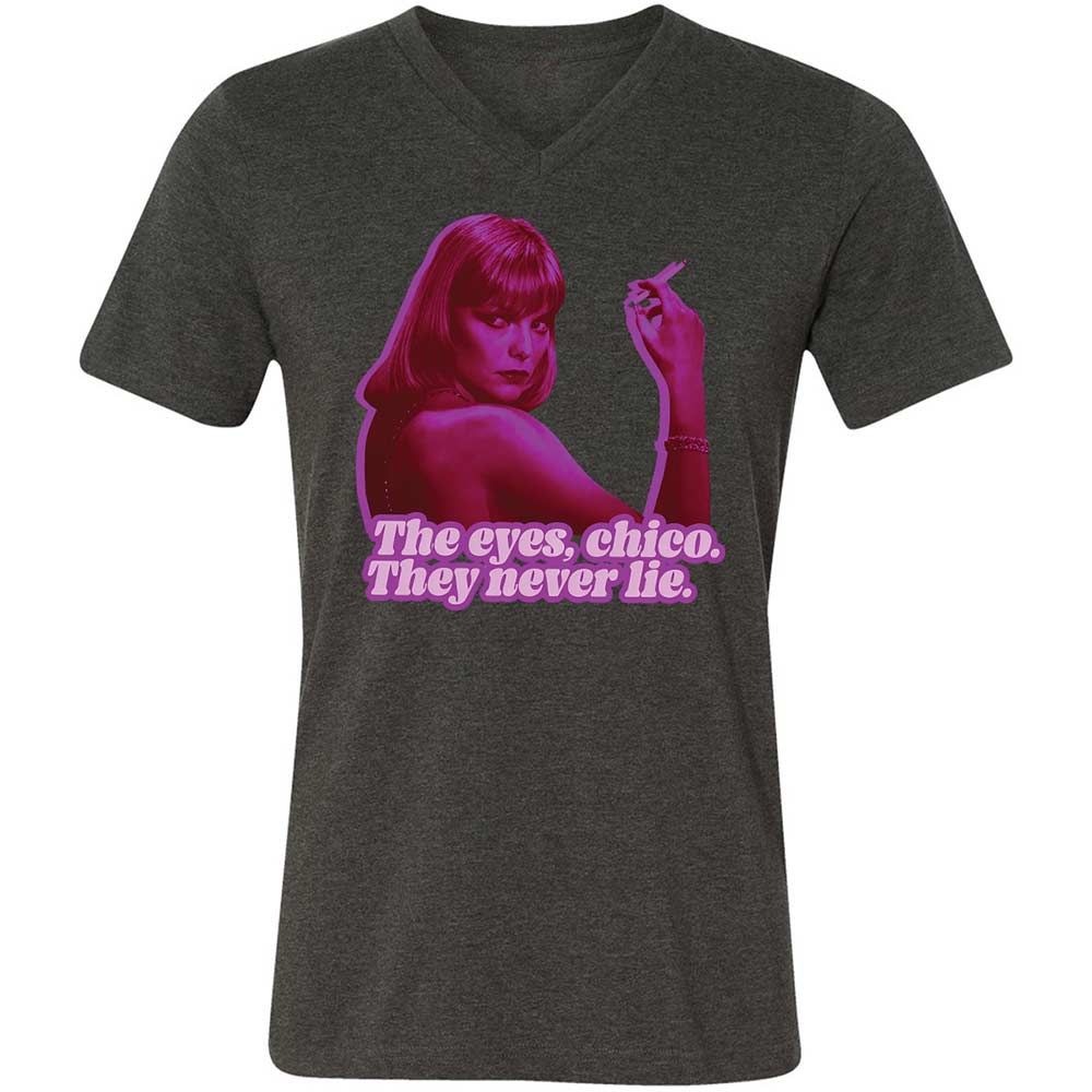 Unisex V-Neck T-Shirt - J5LRWTQW - Dark Grey Heather - 8
