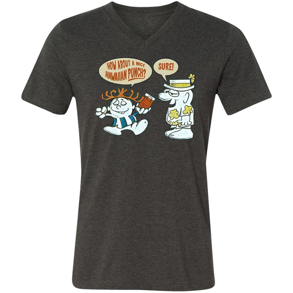 Unisex V-Neck T-Shirt - 1EMZ4HRK - Dark Grey Heather - 8