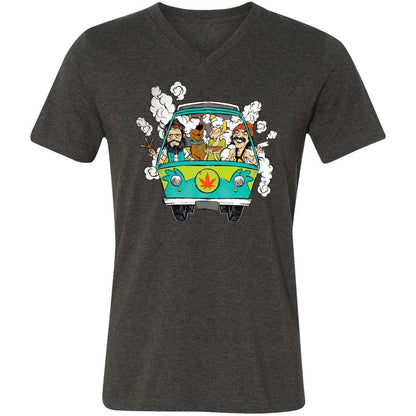 Unisex V-Neck T-Shirt - 417KPKT3 - Dark Grey Heather - 8