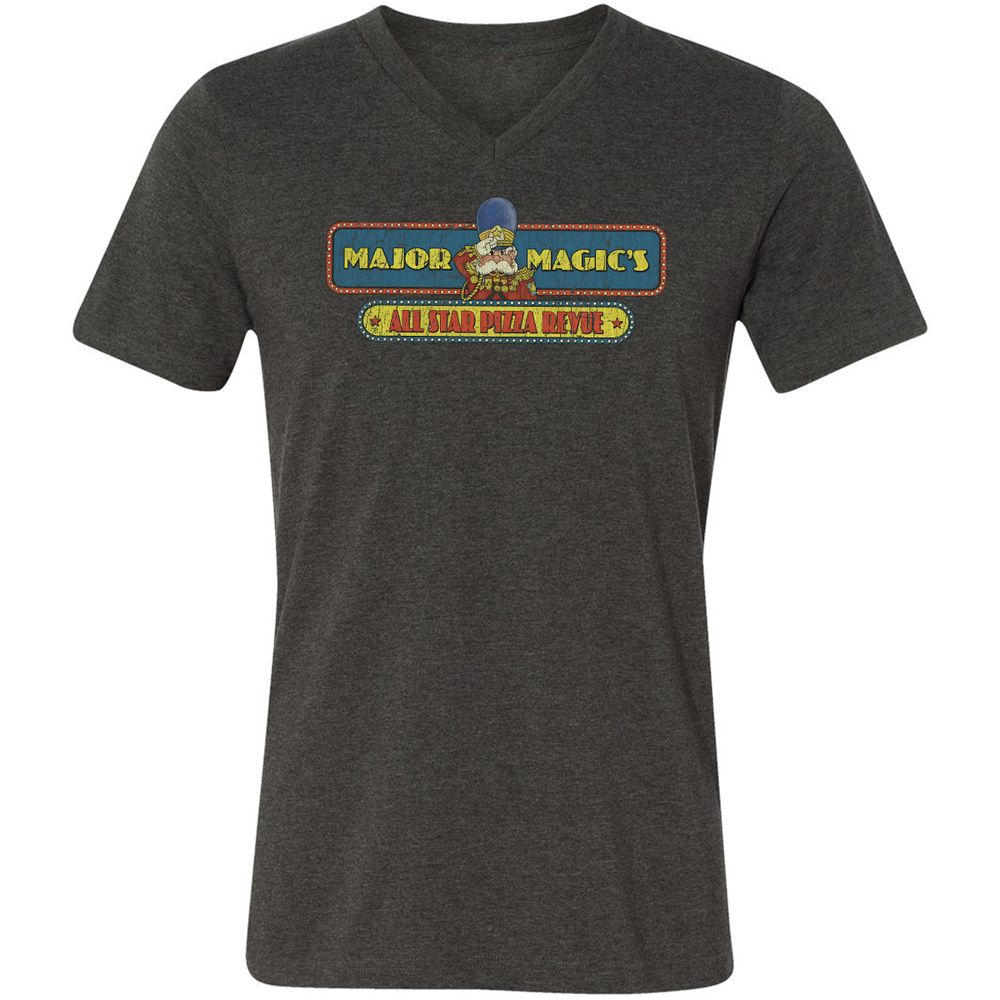 Unisex V-Neck T-Shirt - GCH9EYST - Dark Grey Heather - 8