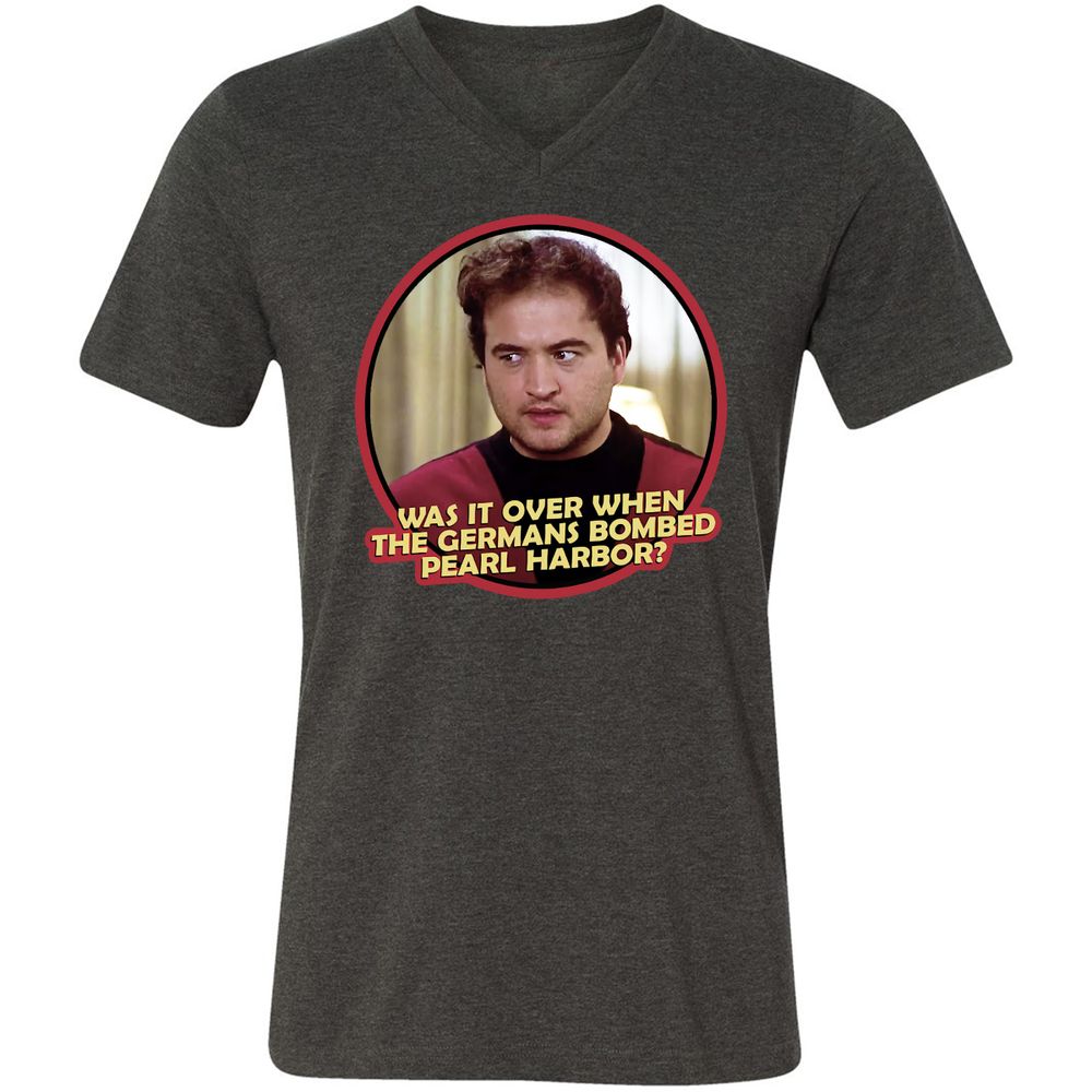 Unisex V-Neck T-Shirt - ZCMRY1ND - Dark Grey Heather - 8