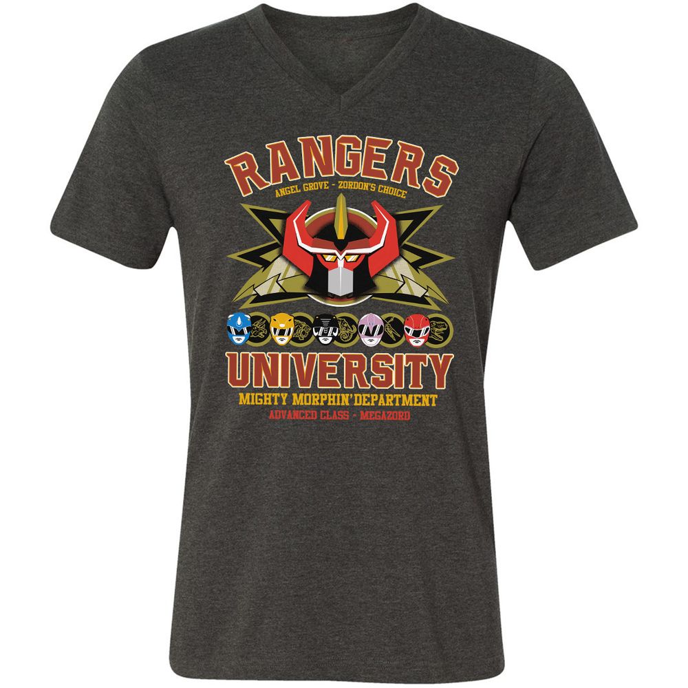 Unisex V-Neck T-Shirt - CX5RCLRG - Dark Grey Heather - 8
