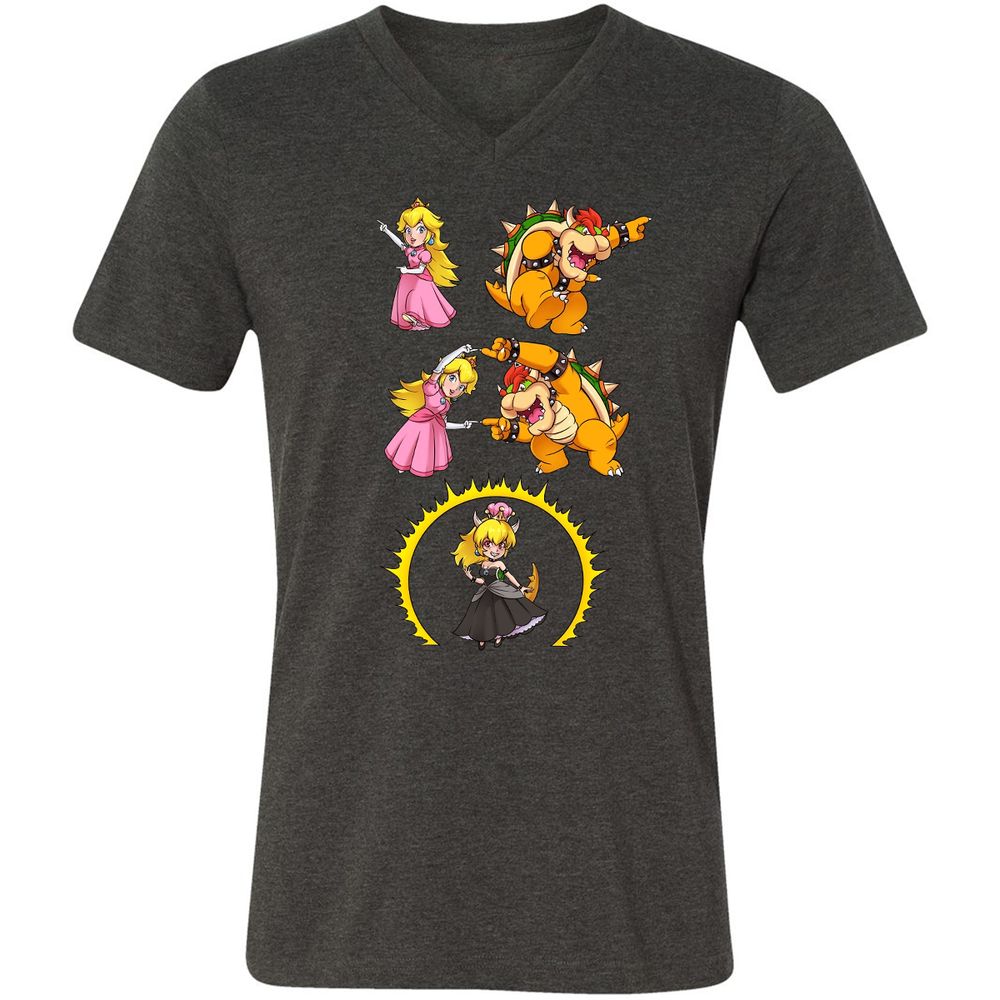 Unisex V-Neck T-Shirt - JT5EX52S - Dark Grey Heather - 8
