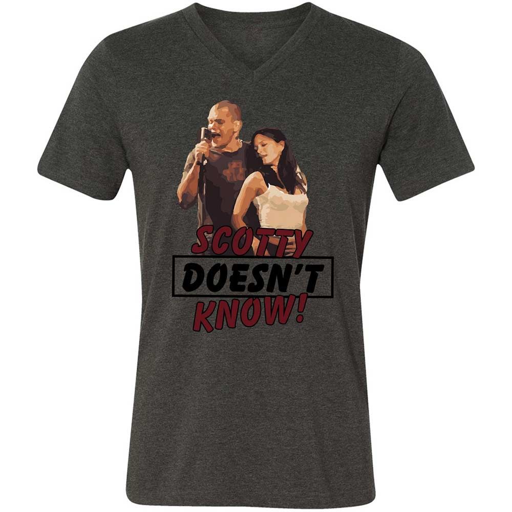 He Doesn't Know - Dark Grey Heather - 8