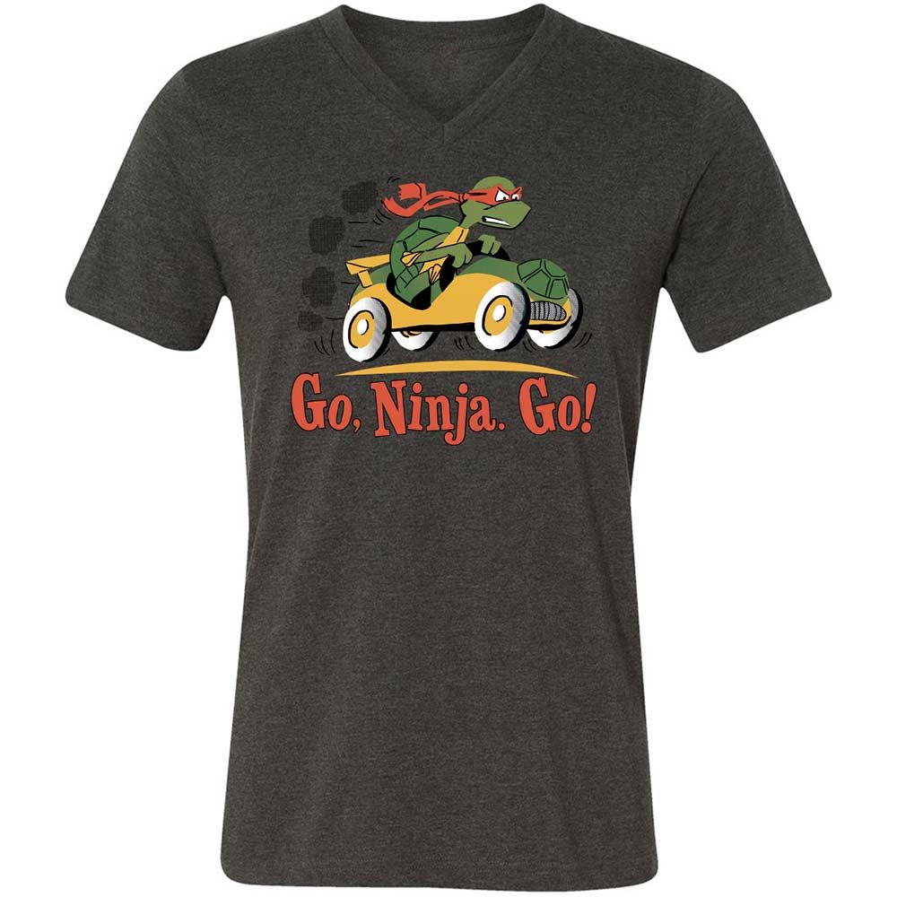 Unisex V-Neck T-Shirt - Z5DSMUE8 - Dark Grey Heather - 8