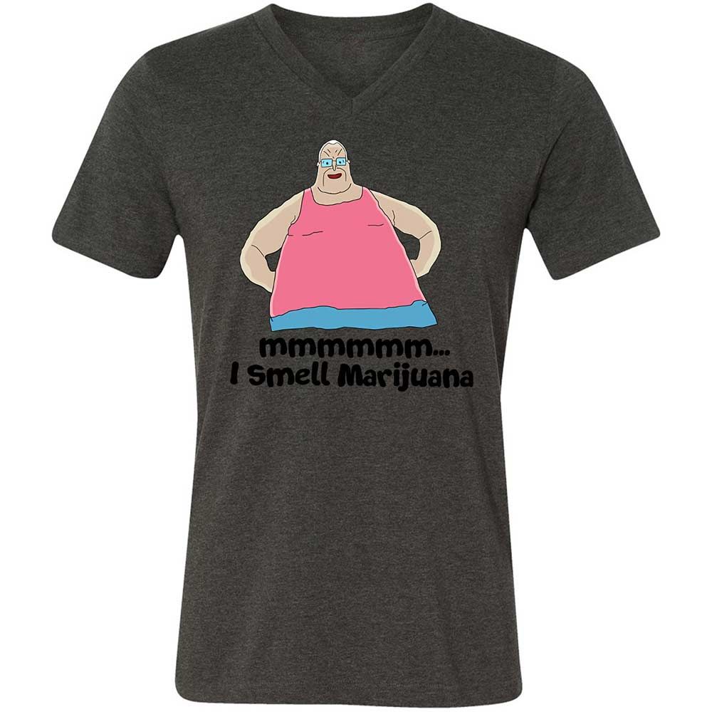 Unisex V-Neck T-Shirt - D3FQMEXJ - Dark Grey Heather - 8