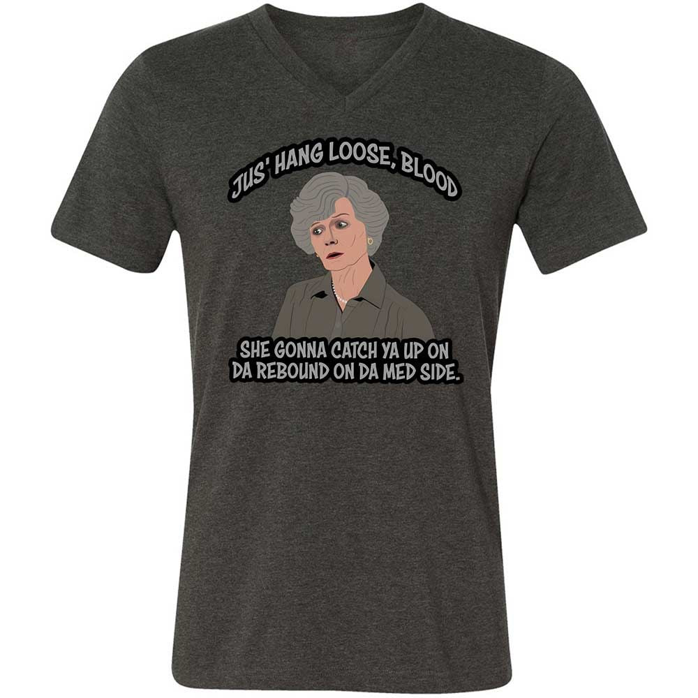 Unisex V-Neck T-Shirt - WQ8A7ZQK - Dark Grey Heather - 8